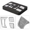 Brand New Switch Button Trim Car Accessories 6 Pcs Auto Styling For Left-hand Drive Headlight Switch Button Trim