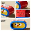 Large-Capacity Cartoon Tissue Box Pull-Out Design Interchangeable Expression Desktop Tissue Case Built-in Spring Space-saving