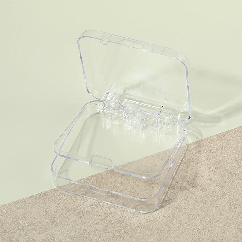 

Double Layer Nail Packaging Box Fake Nail Jewelry Storage Dustproof Display Box Transparent Gift Box