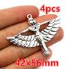 2-5pcs Cat Starfish Wing Elephant Bow Big Charms Pedant Alloy Metal DIY Jewelry Making Accessories For Keychains Necklace
