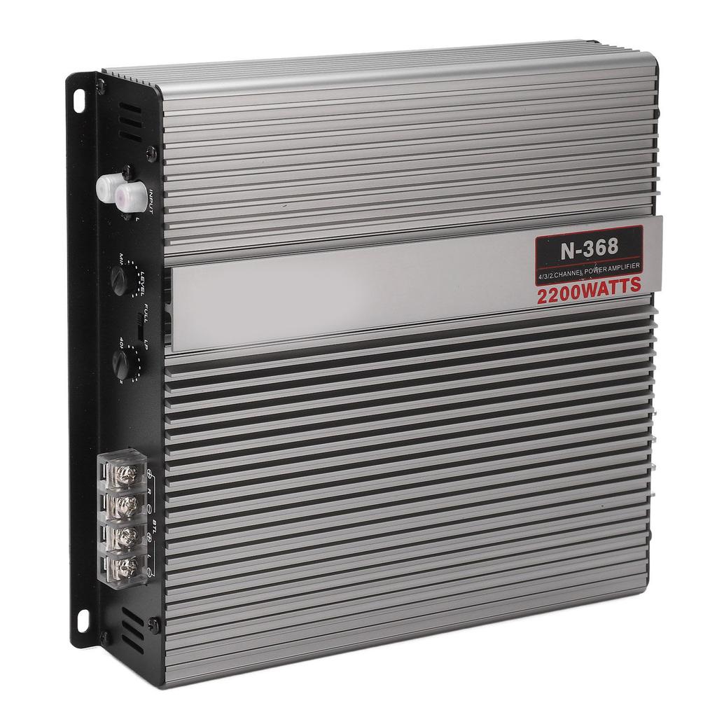 12V 2200W argintiu amplificator stereo auto universal Amplificator audio subwoofer pentru automobile