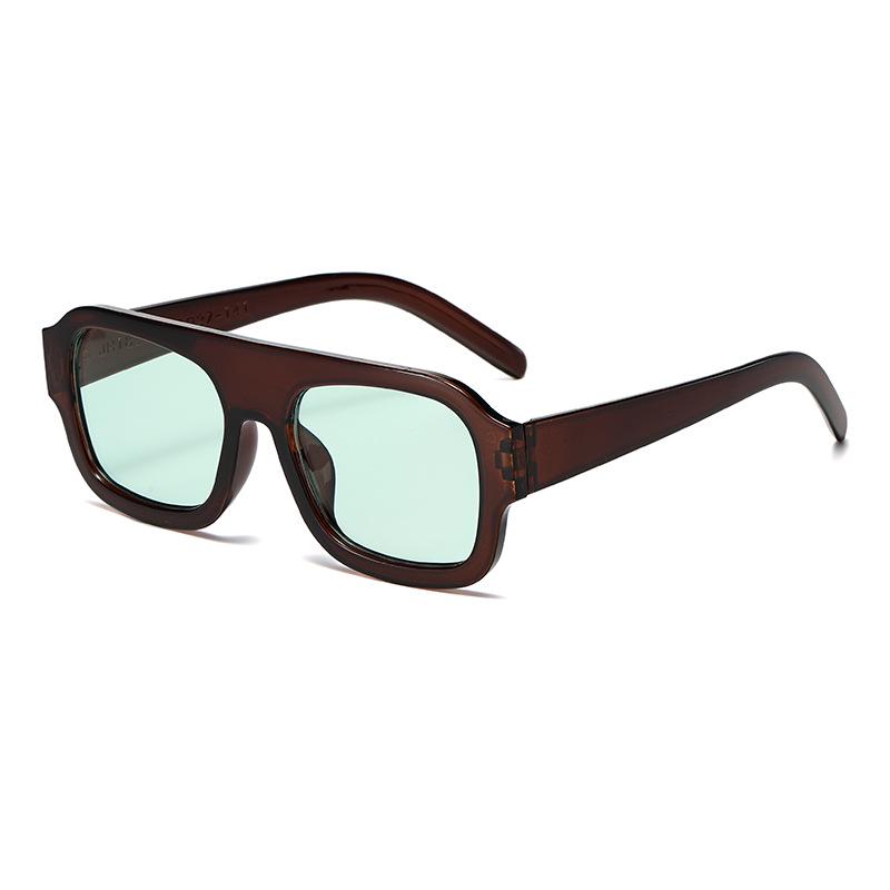 

Trendy Square Big Frame Sunglasses - European & American Wayfarer Style, Internet Celebrity Street Fashion, Versatile Sun Protection Glasses