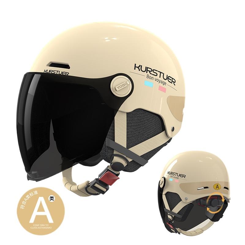 

Summer Helmet Four-season Universal Sunscreen Motorcycle Half Helmet Paint Model with Regulator one size
