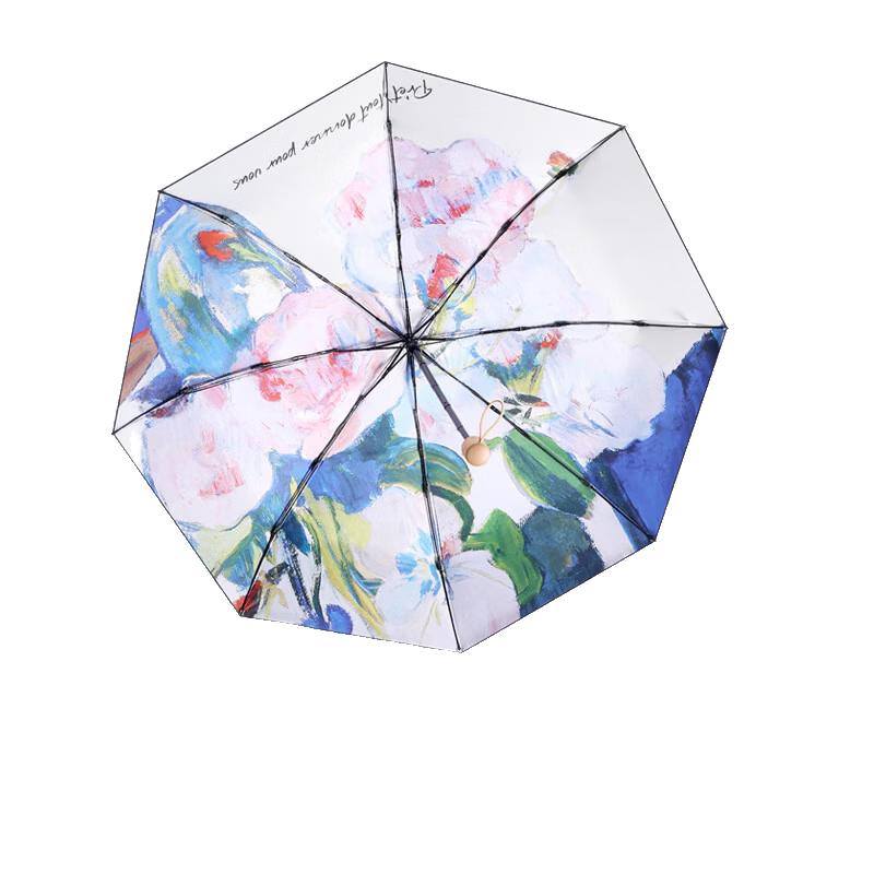 Xuqing Floral Double-Layer Five-Fold Umbrella