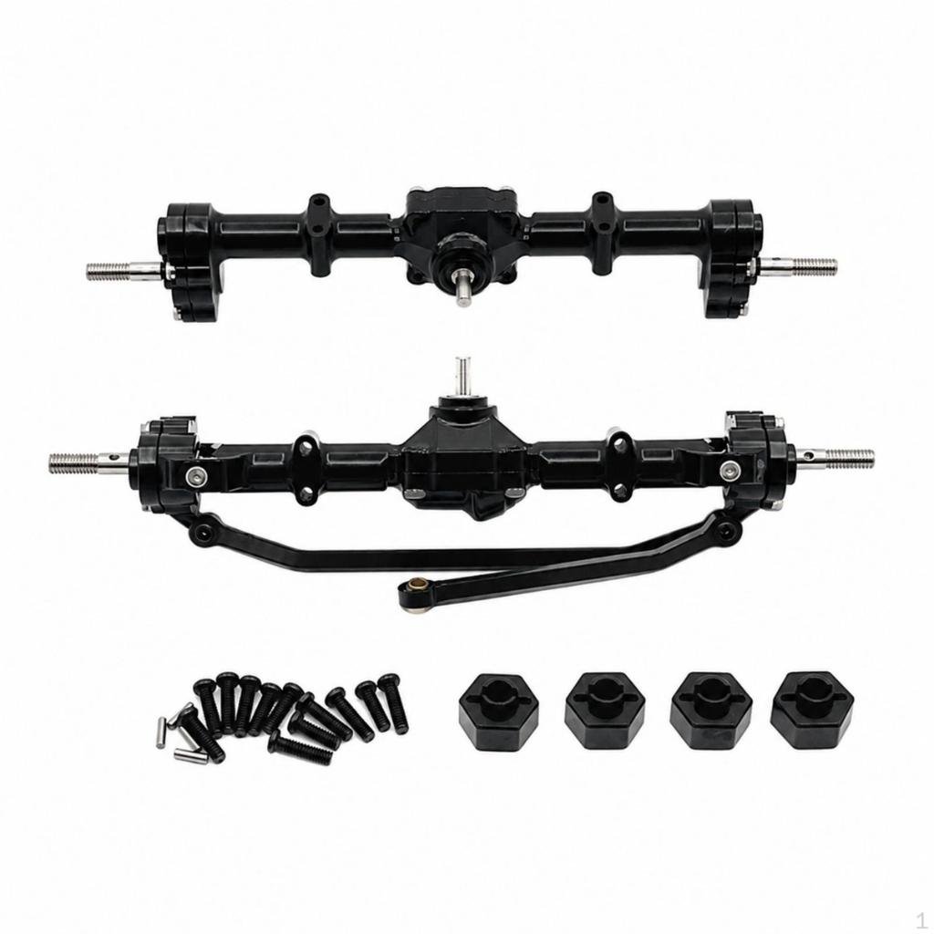 RC Car Axle Kit CNCMachined with 1:12 Scale Axles for Builders, RoughTerrain Builds Red