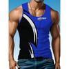 Fashion Trend Simple Creative Printed Vest Sports Fitness Running Training Casual Mountaineering Men's Vest Base