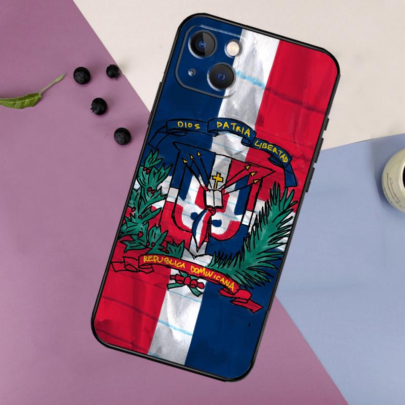 

Dominican Republic Flag Phone Case For iPhone 11 12 13 14 16 15 Pro Max Mini 7 8 Plus X XR XS Max Bumper Cases Cover iPhone X XS