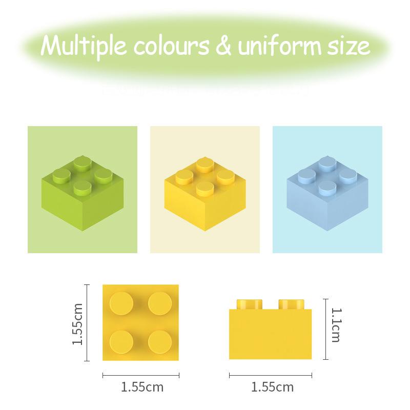 2x2 Building Blocks 250-1000 Pieces Multiple Color Choices Creativity MOC Compatible with Legoing Classic 3003 Thick Bricks Toys