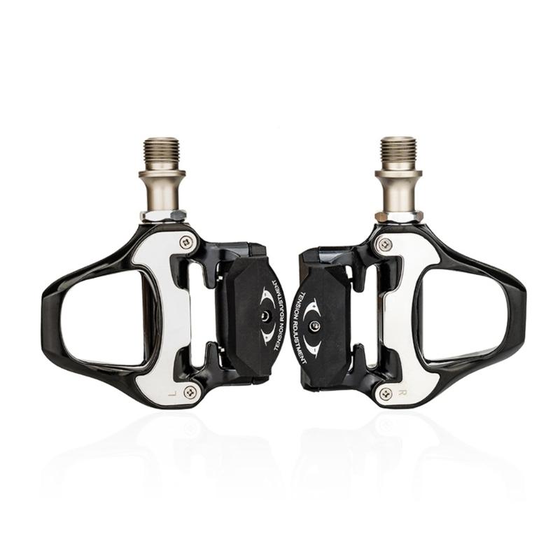 Light weight Clipless Bicycles Pedals with Cleats Universals Road Bike Cycling Pedals Bicycles Locking Pedals Easy to Use