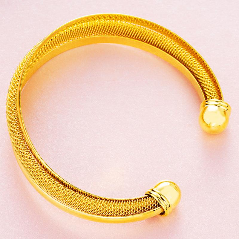 Mesh Open Bracelet Elegant, Minimalist, High-end, Light Luxury, Versatile Bracelet