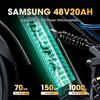 PULUMA PE86 Elektrofahrrad 1000W Motor 48V20Ah Akku 40KM/H Shimano 7-Gang 80Nm Drehmoment 26×3 Zoll Fat Tire Off-Road E-Bike