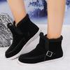 Winter Warme Chelsea Schneestiefel Damen Neu Lässig Kurzer Plüsch Damen Stiefeletten Gladiator Flach Bequem Sportschuhe für Damen