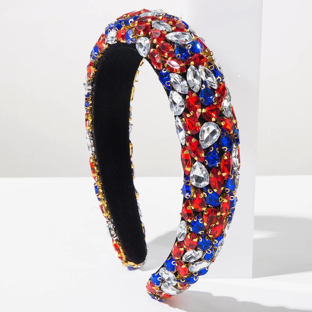 Diadema 2026 Estilo Retro Europeo y Americano Artesanía Pesada Llena de Diamantes Diadema Personalidad Alto Sentido Accesorios para el Cabello de Fiesta de Gala