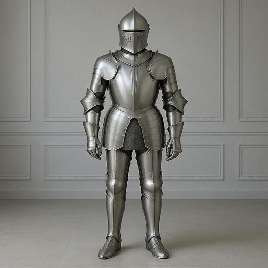 Medieval Knight Costume Armor  Full Wearable Steel Plate Suit  Halloween Cosplay  Outfit Collectible Historical Display Gift Armor