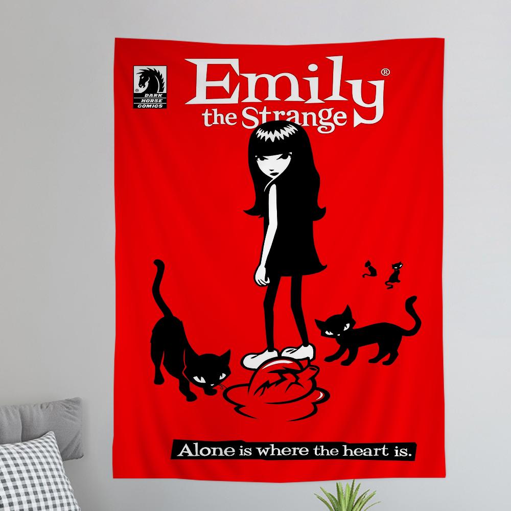 Anime EEmily The SStrange Comic Book Colorful Tapestry Wall Hanging Bohemian Wall Tapestries Mandala Wall Art Decor