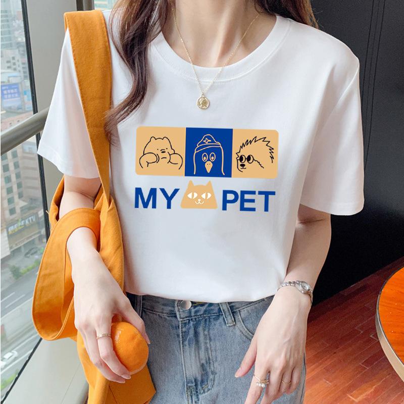 VEZFAA Damenmode Casual Sommer Frühling Kurzarm O-Ausschnitt Blusen & Hemden