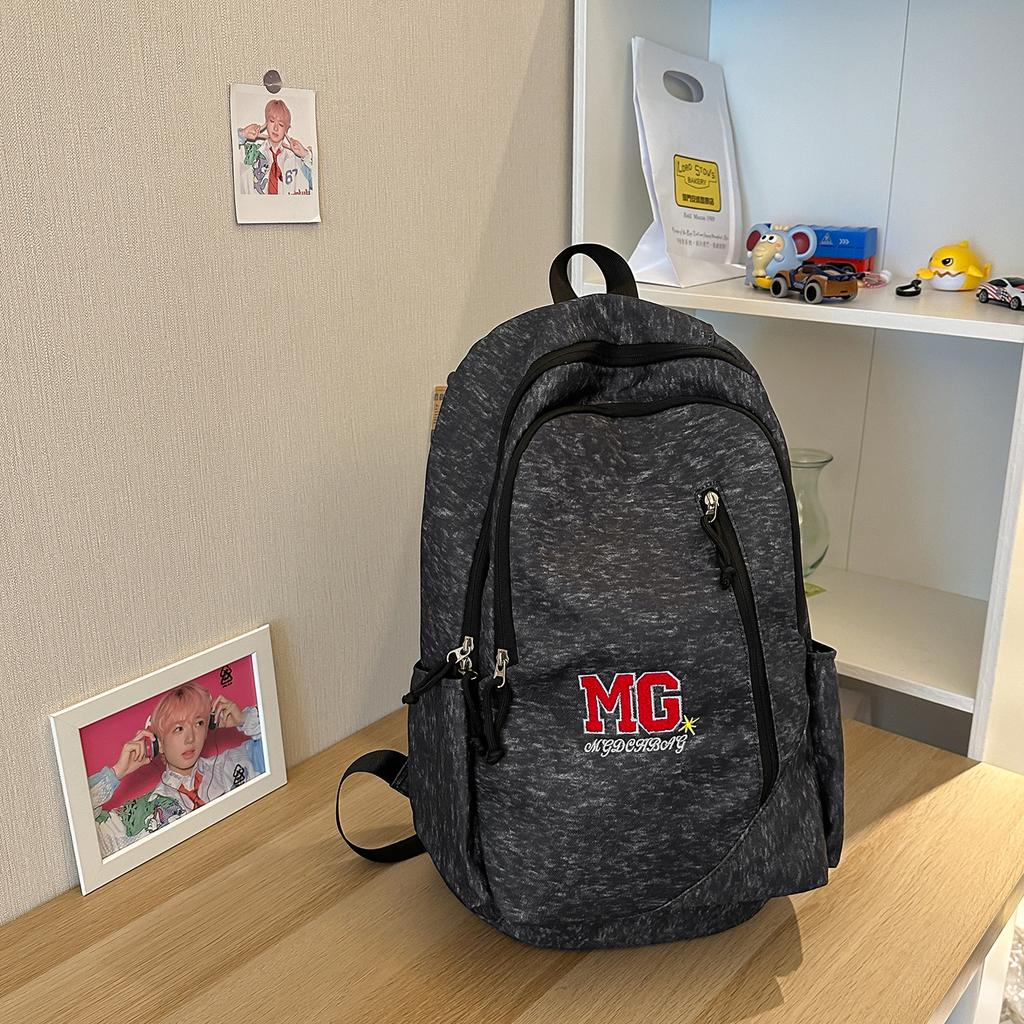 New Schoolbag for Girls, Junior High Students, Elementary Students, and High School Students, Simple and Versatile Large-capacity Campus Backpack