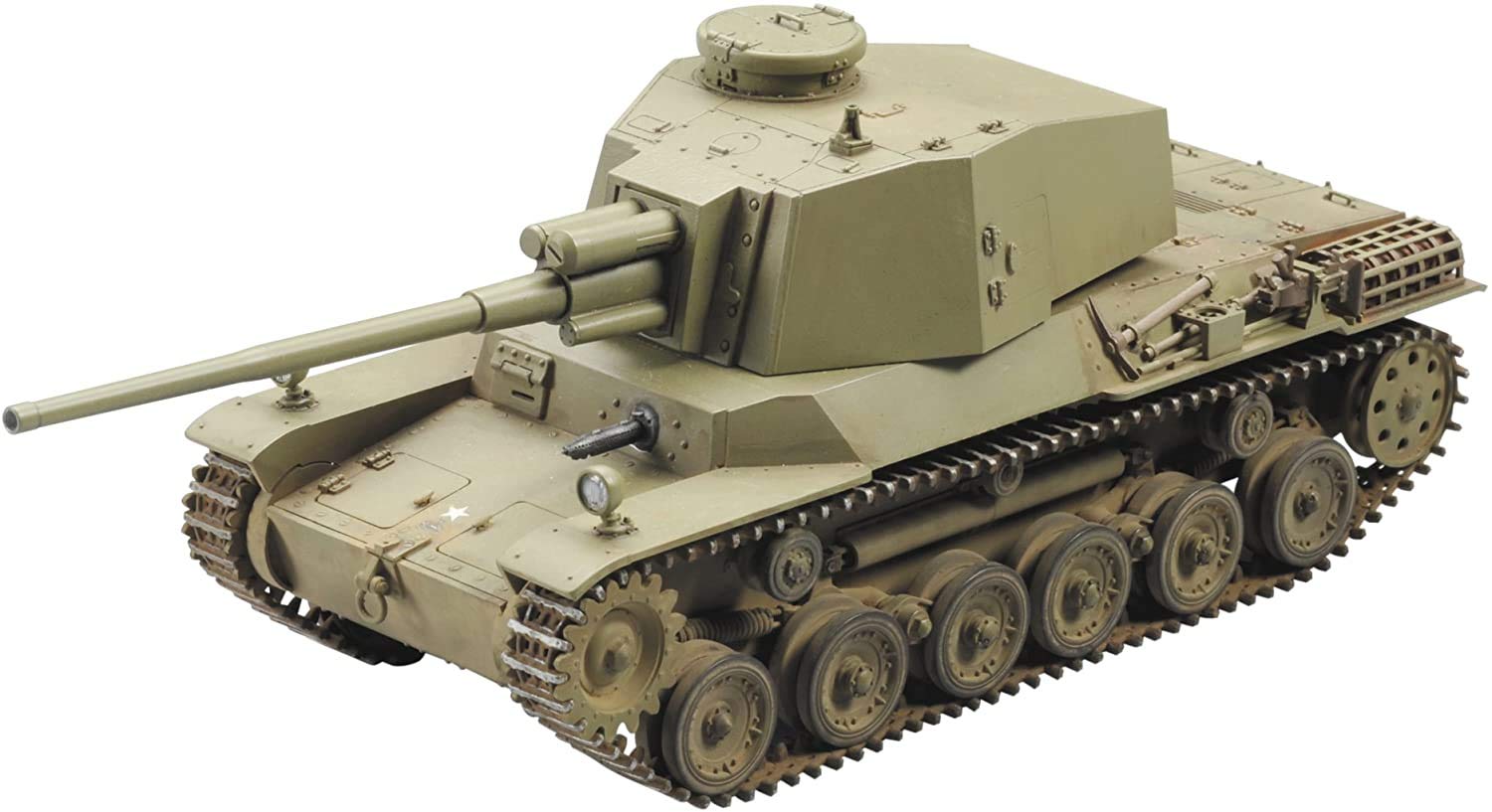 

Fine Molds Scale Japanese Army Type 3 Medium Tank Long Barrel Type Plastic Model Kit FM29 1/35 Chi-Nu зелёный