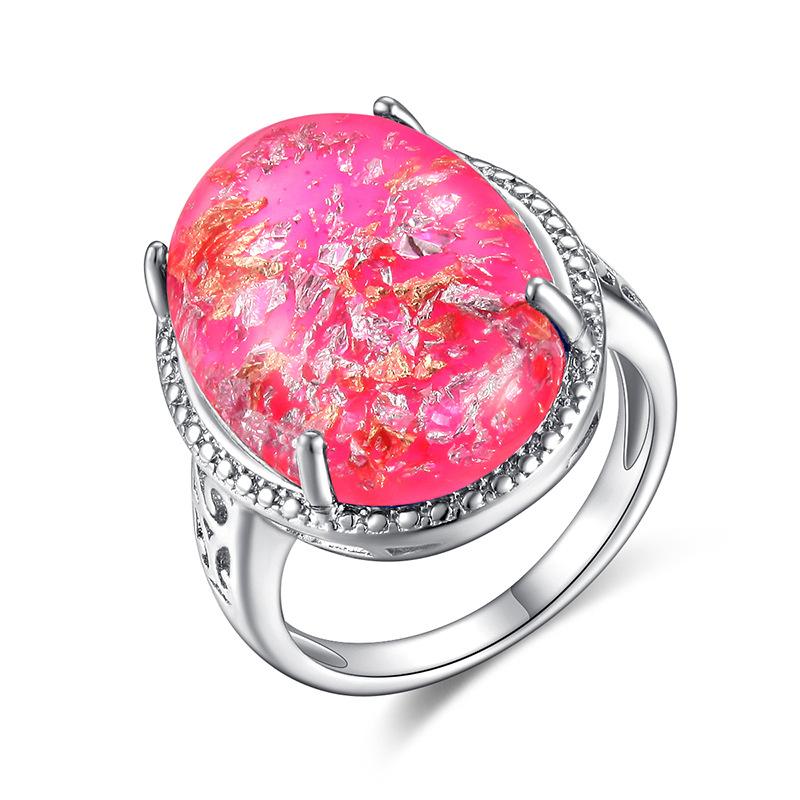 2021 Should Popular Court Vintage Ring Female Symphony Opal Ring