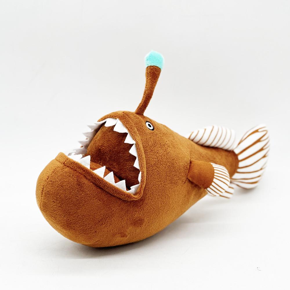 Johnsonii Lantern Melanocetus Fishdevil Fish Plush Toy Doll Accompany Gift