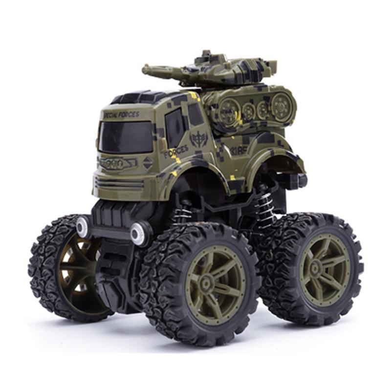 Детский инерционный трюковой автомобиль 4wd, внедорожник, военный автомобиль, пожарная машина, инженерная модель автомобиля, игрушки Tank Transporter (Color Box)