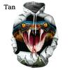 Fashion Men's Women 3d Snake Print Hoodie Personality Creative Snake Print Long Sleeve Top Hoodies Women Streetwear Hoodies
