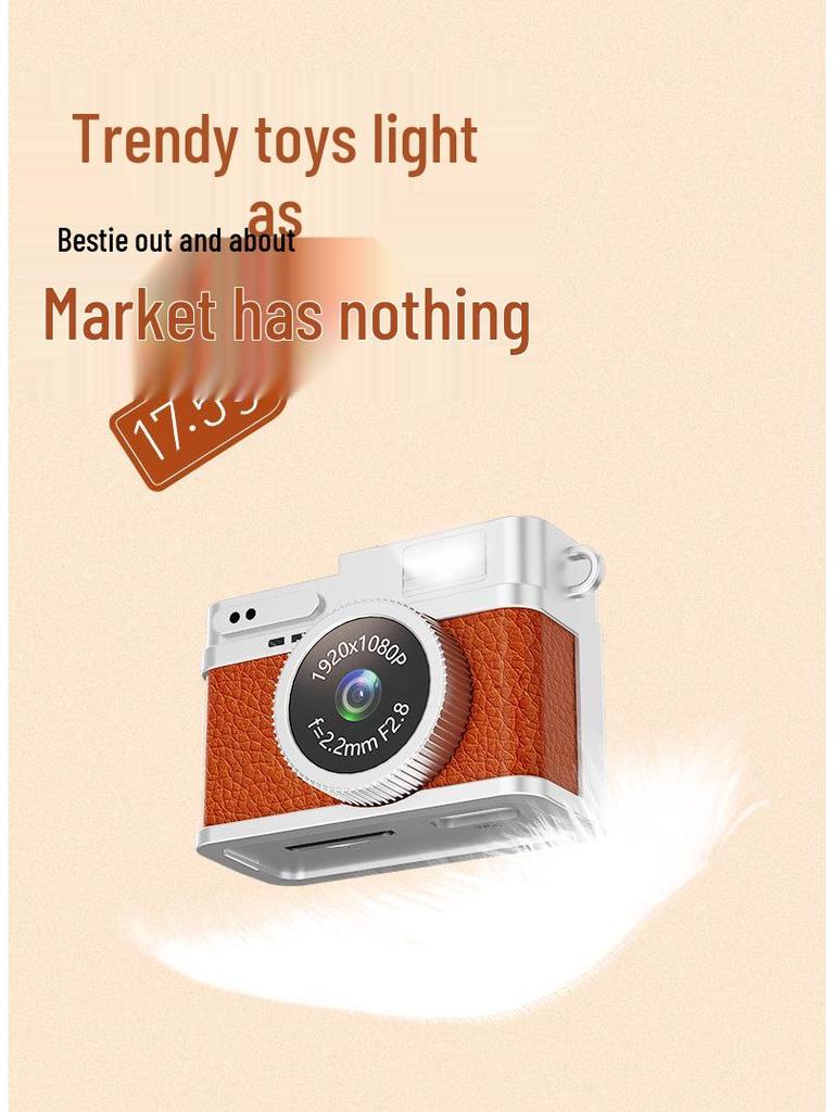Retro Mini HD Digital Camera for Students: Portable Photo & Video Recorder