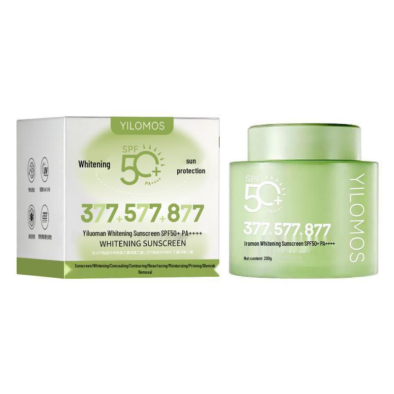 Yiluoman Whitening Sunscreen SPF50+ PA+++ 377+577+877 Special Formula Green Edition Whitening Sunscreen