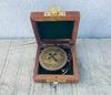 Brass Compass Nautical Antique Vintage Pocket Gift Vintage Maritime Marine