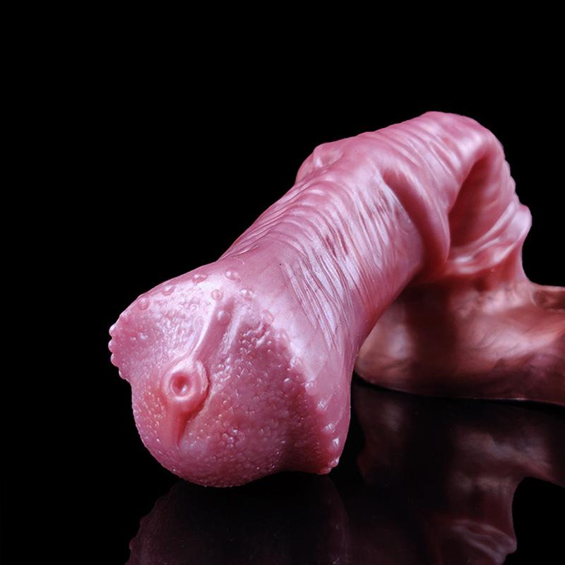 Ny Heste Penis Extender Enlargement Myk Flytende Silikon Cock Sleeve Sexleketøy For Menn Bærbar Dyr Dildo Voksen Sexy