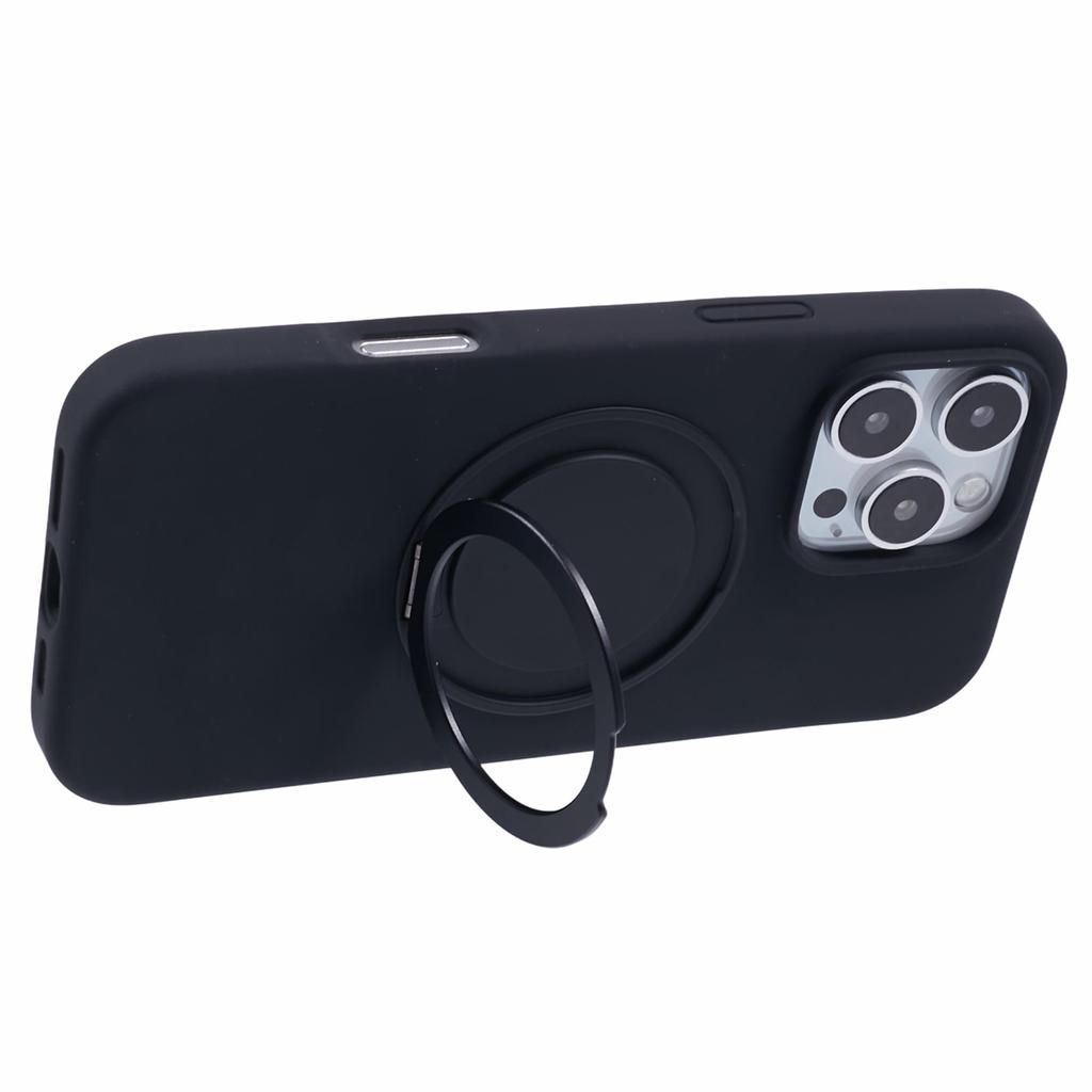 X-LEVEL For iPhone 16 Pro Case Compatible with MagSafe Rotatable Kickstand Liquid Silicone Phone Cover