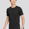 Skechers Knitted Short Sleeve Solid Color Round Neck High-End Simple T-Shirt Men Tops P225M293-0018