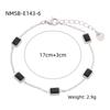 INS new square colored diamond titanium steel bracelet women's fashion light luxury K niche design does not fade stainless steel jewelry