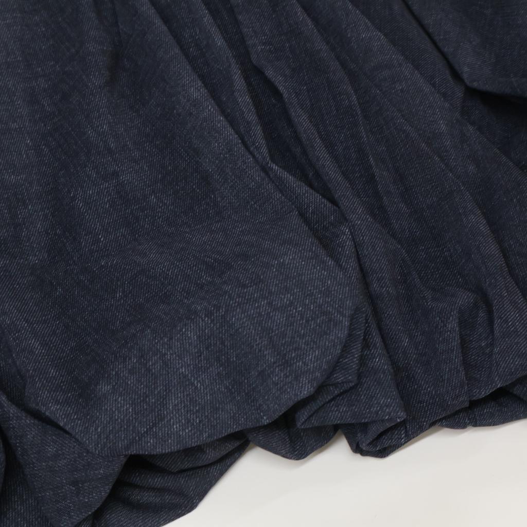 Vivienne Tam Navy Sheer Denim Skirt Skirt 38 NavyUsed