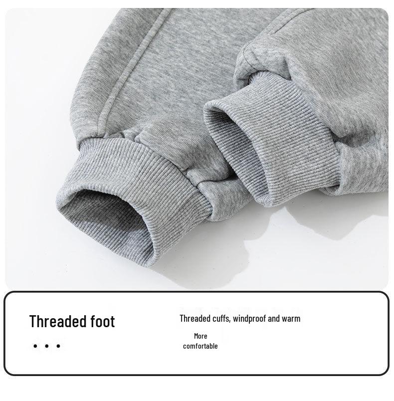 2026 New Thick Fleece-Lined Sports Joggers for Older Girls - Autumn/Winter Style