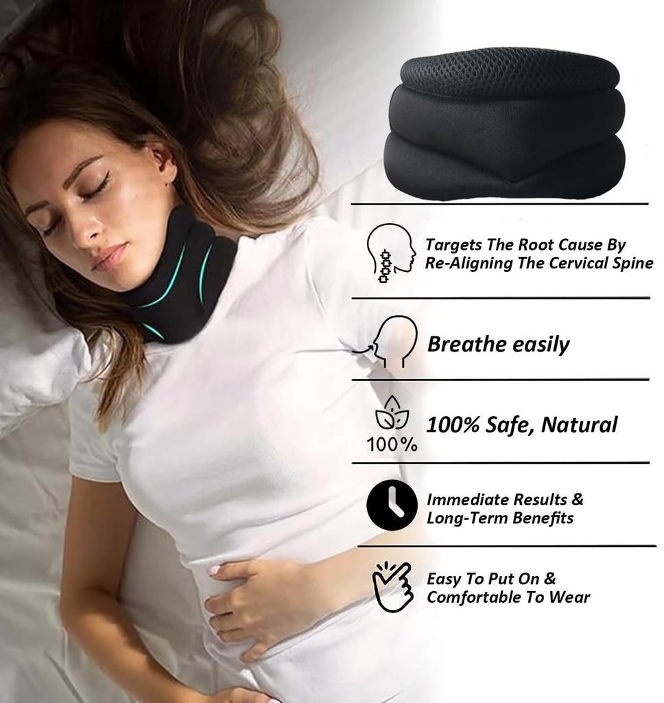 Neck Stretcher Brace Chiropractic Neck Posture Corrector Collar Cervical Traction Neck Orthopedic Brace Adjustable Neck Spine