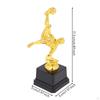Mini Soccer Trophy Gold-Colored with Footballer Figure Lightweight for