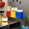Building block magnetic attraction storage box Magnetic wall mounted kitchen decoration cling film storage box refrigerator side storage rack