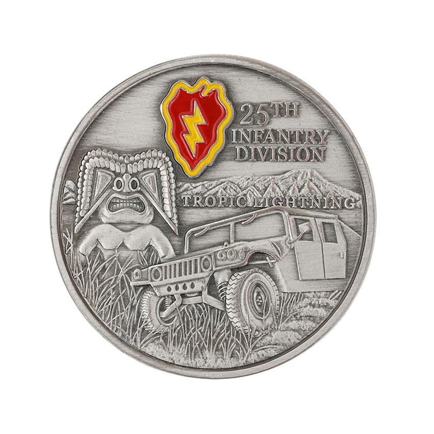 American Challenge Coin, 25th Infantry Division, Military, Creative, Vintage, Ornament, Collectible, Army, Comrade Small Gift, Decorative Coin