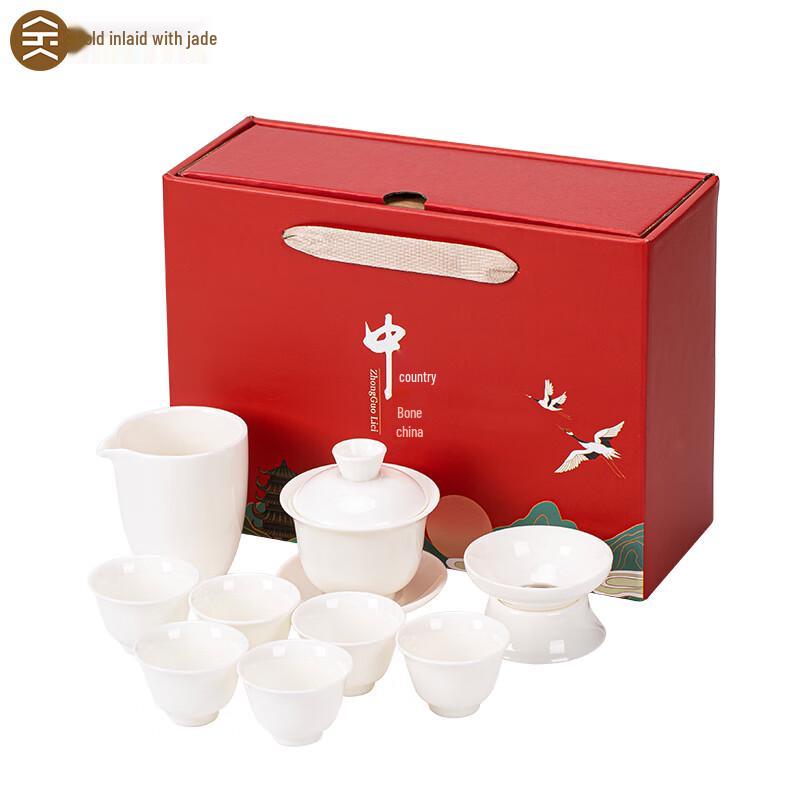 

White Porcelain Kung Fu Tea Set