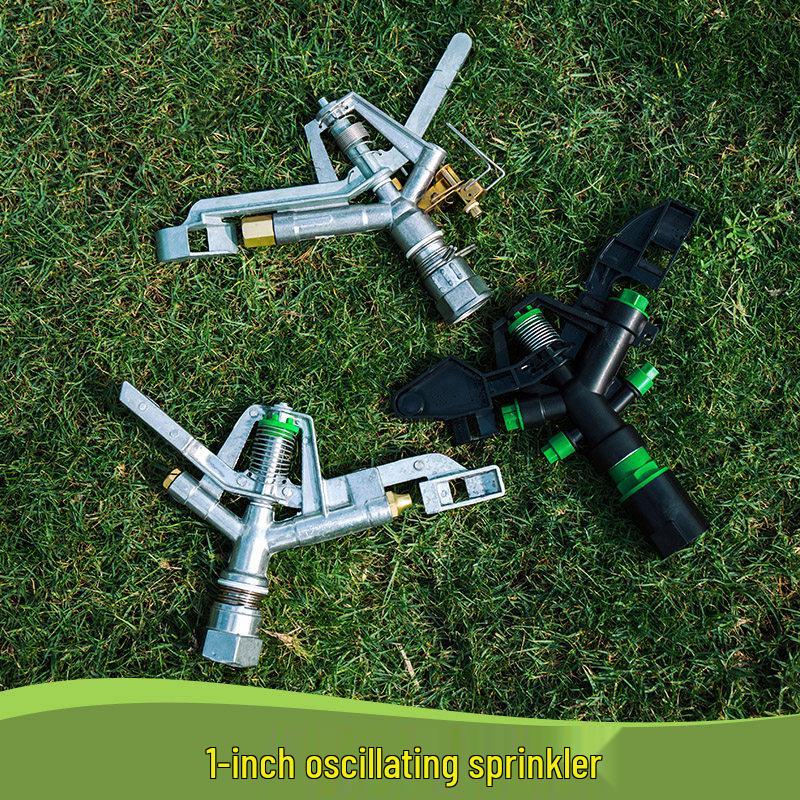 1" 360° Zinc Alloy Rotary Sprinkler for Irrigation in Lawns, Farmlands, and Gardens