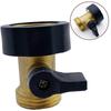 Watering Equipment Shut Off Valve Brass For Shut Off Stop Water 3/4Inch Garden Hose Connector Versatile Fitment