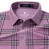 MONTAGUT Men's Silk Blend Plaid Polo Shirt