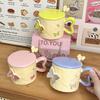 Cup Girls High-value Butterfly Mug with Lid Spoon Ceramic Cup Souvenir Birthday Gift Drinking Cup Household