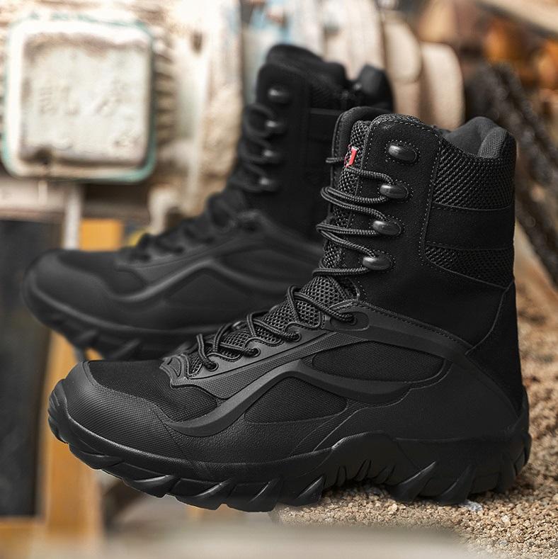 Ghete de alpinism de luptă în aer liber, flexibile și flexibile, rezistente la alunecare și respirabile pentru bărbați, ultra ușoare, aplicabile în diverse scene în aer liber