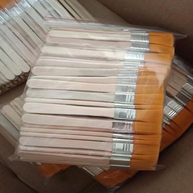 Wooden Handle Nylon Bristle Paint Brush Nylon Bristle Oil Painting Brushes Oil Painting Watercolor Drawing Dusting Cleaning Tool