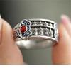 Blessing Enamel Auspicious Clouds Ruyi Ring Women Jewelry Lucky Abacus Coins Ring Female Index Finger Accessories