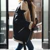 Women's Biker Deerskin Lamb Wool Fur Coat
