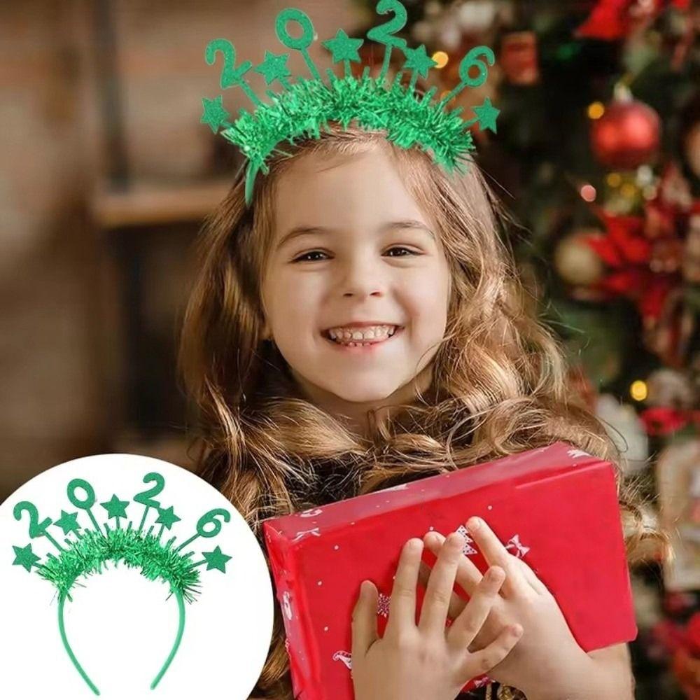 Sweet Star Strip Headwear Sequin Glitter Hair Hoop New Year Decorative Headdress  Masquerade Party