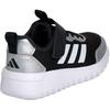 Adidas Playflow EL Low top Casual Shoes Black White Silver Kids' KJ0770
